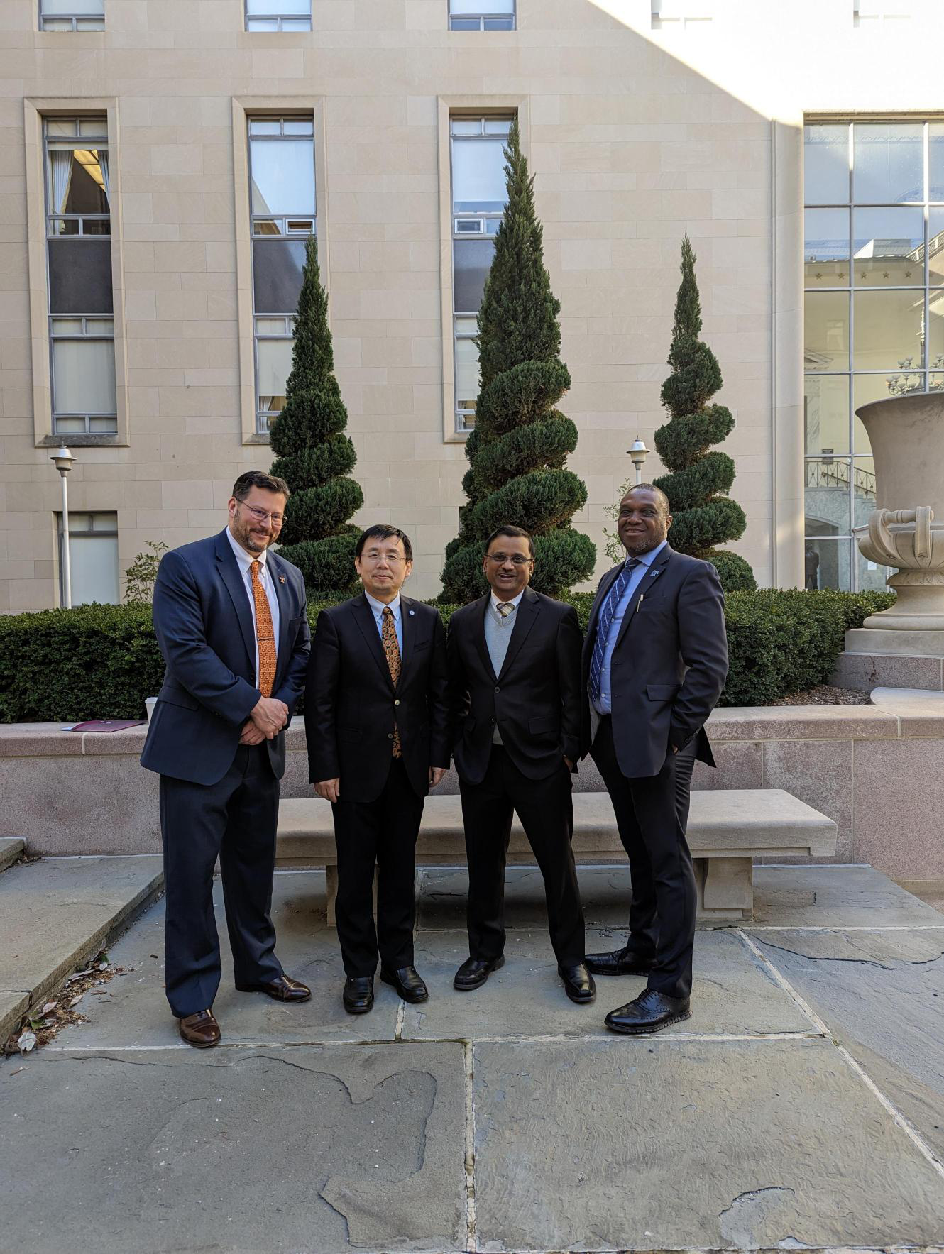 Pictured: Matthew Mench, University of Tennessee-Knoxville; Lin Li, Tennessee State University; Krish Roy, Vanderbilt University; Okenwa Okoli, University of Memphis