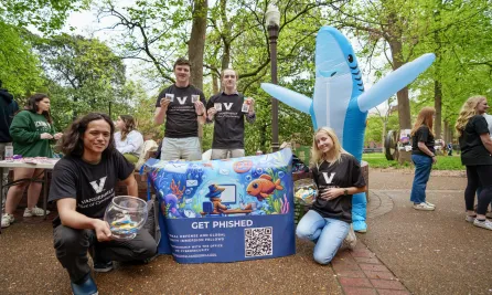 A class of Immersion Vanderbilt students created a research game to help students identify phishing scams. (Harrison McClary/Vanderbilt)