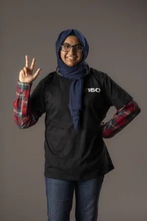 Namrah Ajmal, biomedical engineering, #VU2023 (Karlee Sell/Vanderbilt University)