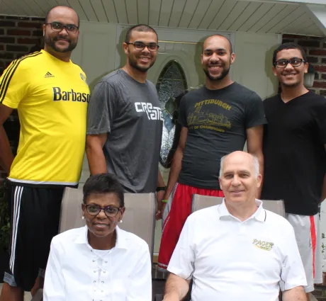 Zelik Family, (Top L-R) Daniel, Karl, Jonpaul, Samuel (Bottom L-R) Regina, Howard