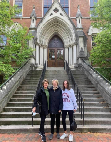 Grace Locke with her mom and her grandmother during sophomore year (Submitted photo)