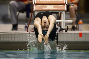 Mary Cayten Brakefield swam for the University of Tennessee Volunteers in 2017. (John Golliher/Tennessee Athletics)