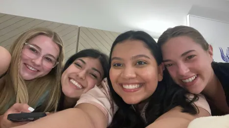 Mary Cayten Brakefield, far right, and classmates (Submitted photo)