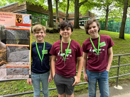 Day of Discovery students at the Nashville Zoo