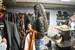 Opening day of the Commodore Closet (Jacob Chabowski / Vanderbilt University)