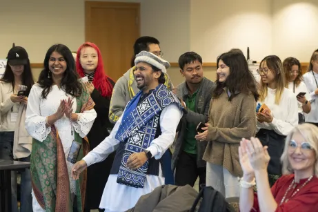 iMAP student leaders, 11/15/24 (Photo by Joe Howell/Vanderbilt University)