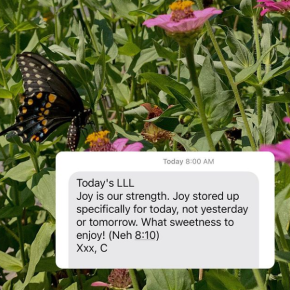 Cambri Driskell's "Little Love Letters" text messages (Submitted photo)