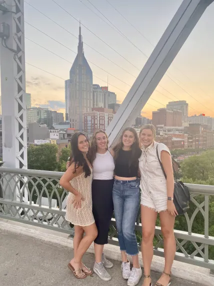 Cambri Driskell shared a digital memory with roommates from a month spent in Nashville interning for anti-human trafficking organization, Hope for Justice, after her first year at Vanderbilt. (Submitted photo)
