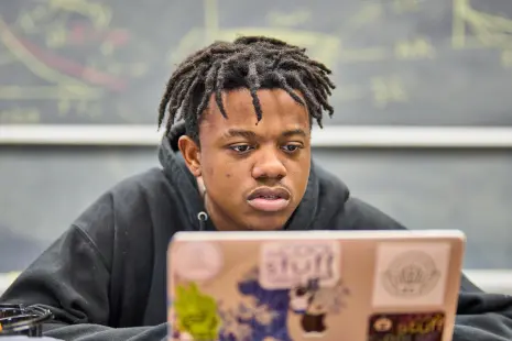 Bryce Emanuel in David Weintraub’s CSET class.