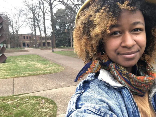 Megan Jordan on campus (Submitted photo)