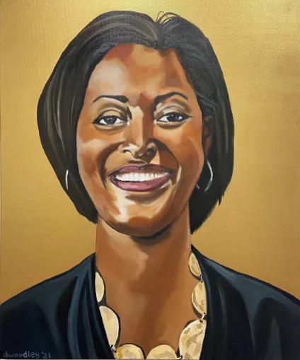 Portrait of Candice S. Lee, by Donna Woodley.