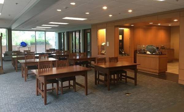 Photograph of Special Collections interior hives Reading Room
