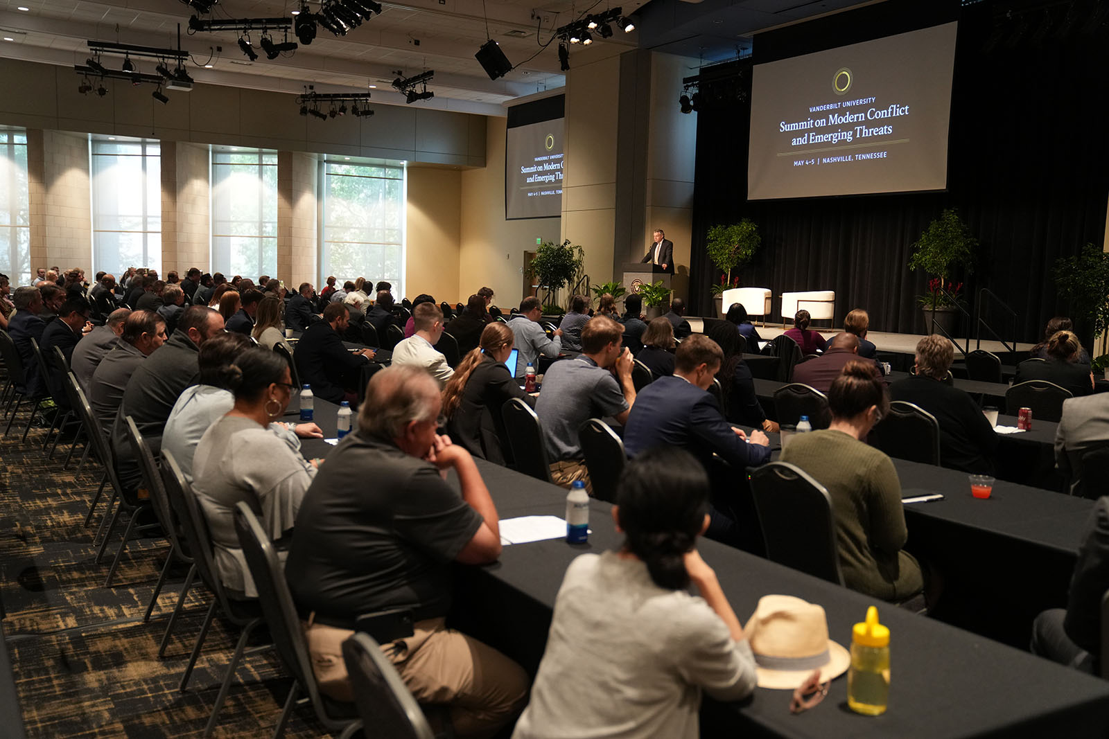 U.S. Cyber Command Director Gen. Paul Nakasone, former President of Estonia Kersti Kaljulaid and a range of military and intelligence leaders, scholars, prominent journalists and private sector experts in cybersecurity, energy and finance convened at the Vanderbilt Summit on Modern Conflict and Emerging Threats May 4–5.
