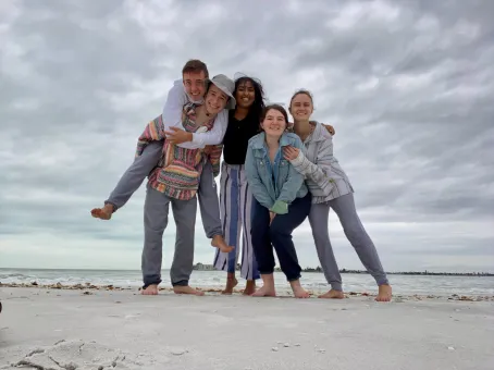 Nora Smith and her closest friends during winter break her sophomore year (Submitted photo)