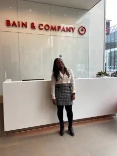 Somto Dimobi Okoye at Bain & Company in Houston (Submitted photo)