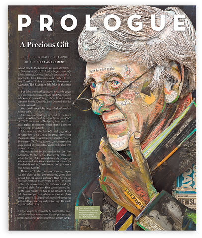 Page with illustration of John Seigenthaler