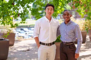 Students participating in the PBS “One Small Step” discussion. (Harrison McClary/Vanderbilt University)