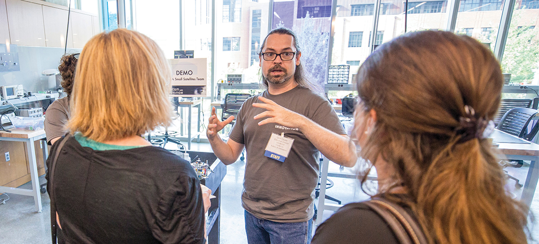 photo of Dave Caudel talking