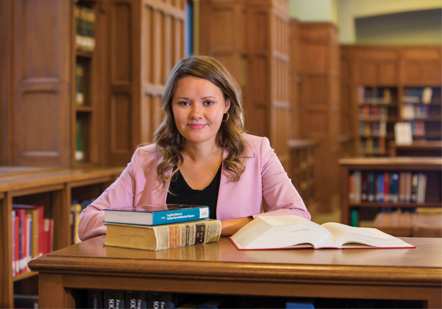 photo of Logan Brown sitting at a desk