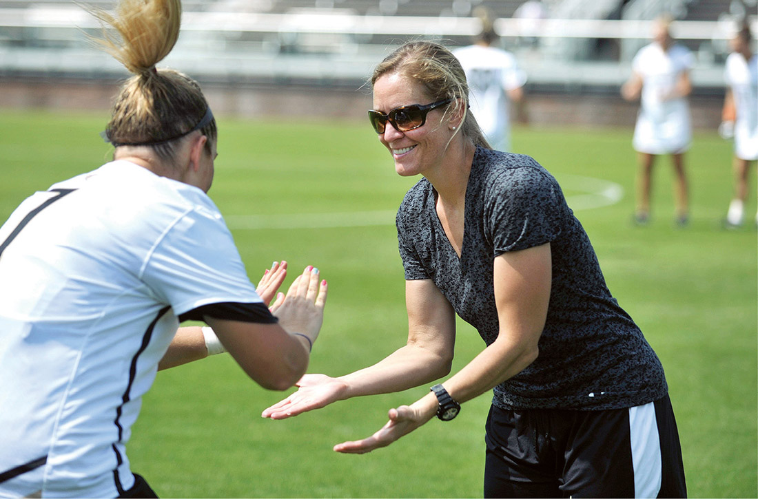 Cathy Swezey is celebrating two decades as head coach of women’s lacrosse at Vanderbilt. (JOE HOWELL)