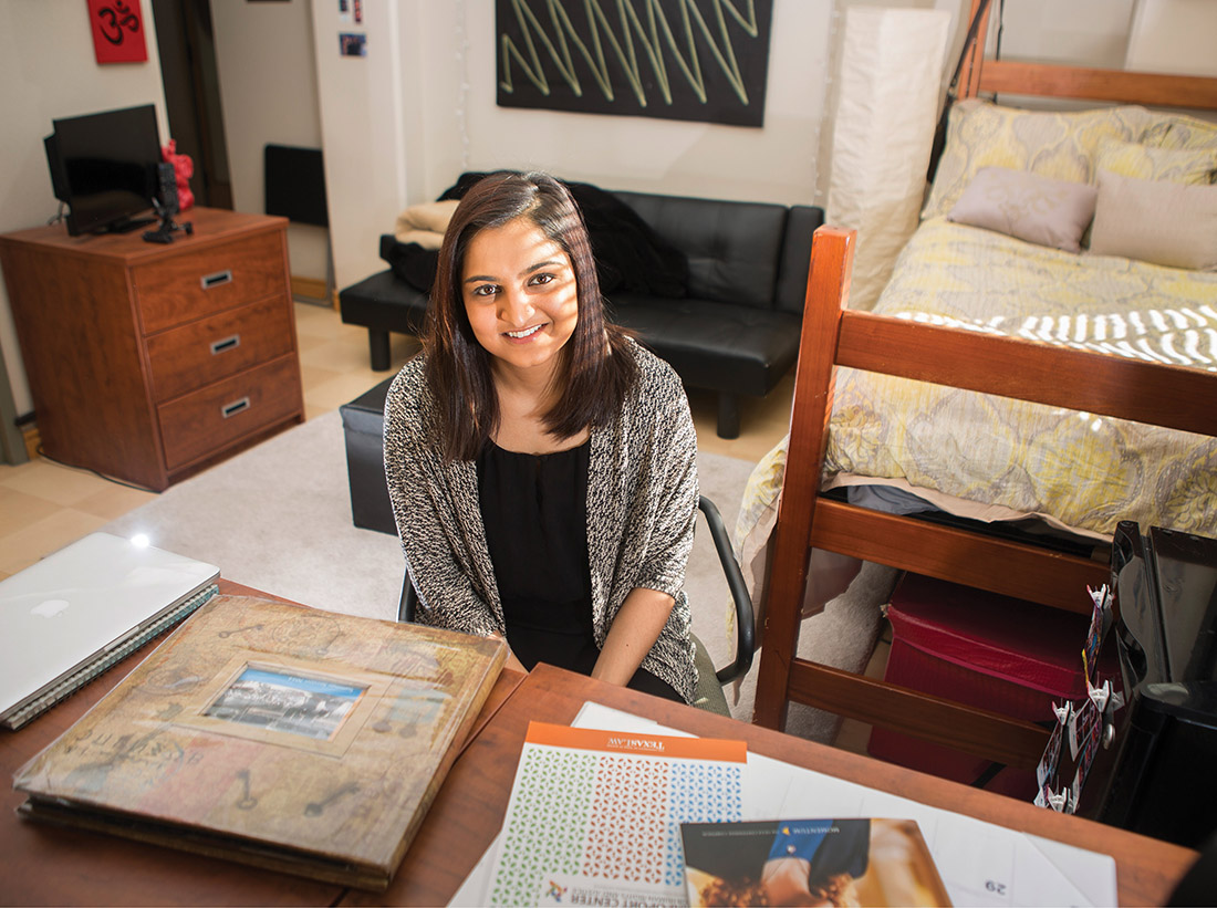 Asheeka Desai crossed the Commencement stage May 13 with her bachelor’s degree in communication studies. A native of Greer, South Carolina, she is a member of Phi Sigma Pi honor fraternity. (SUSAN URMY)