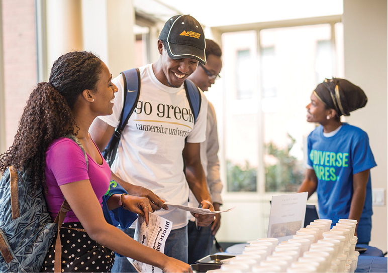 Photo of students at Black Cultural Center