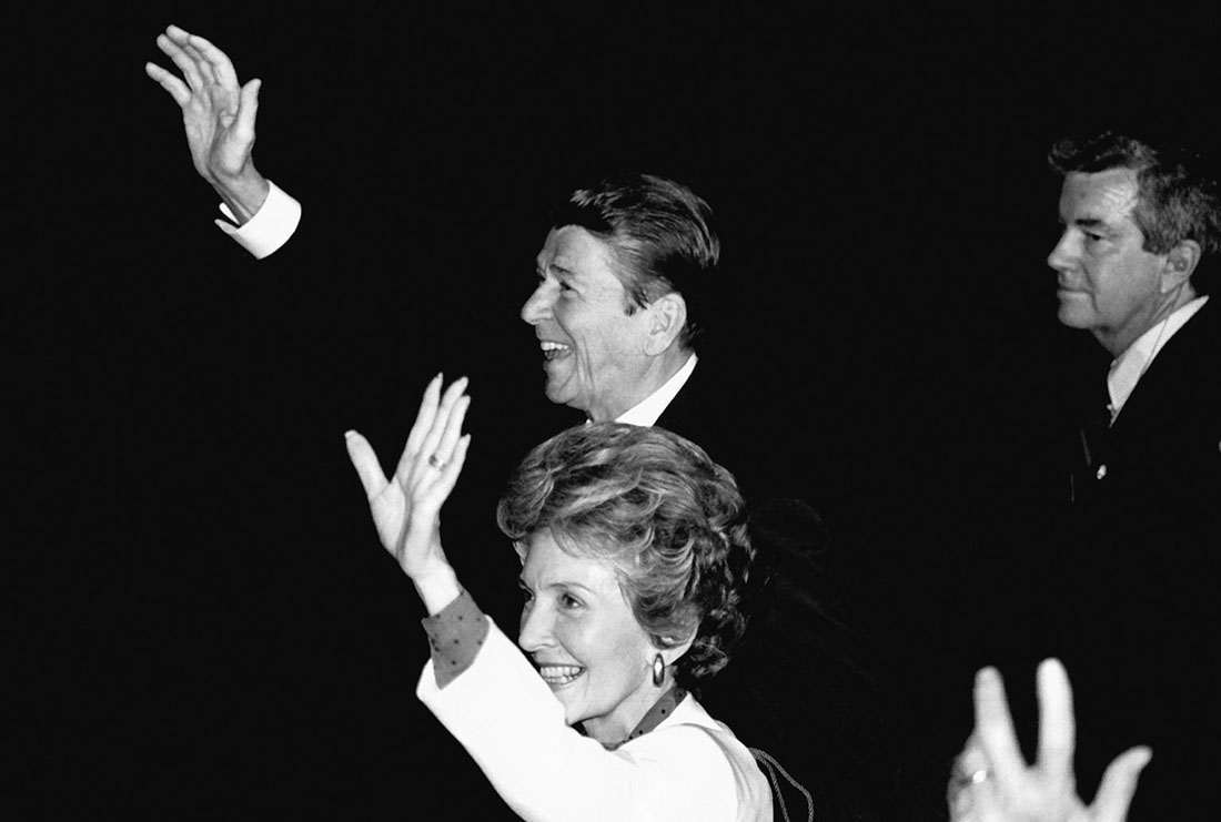 Parr_Jerry Photo of Jerry Parr with President Ronald Reagan and Nancy Reagan