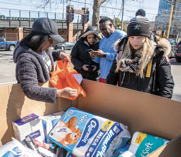 photo of Vanderbilt Athletics donation drive for tornado victims