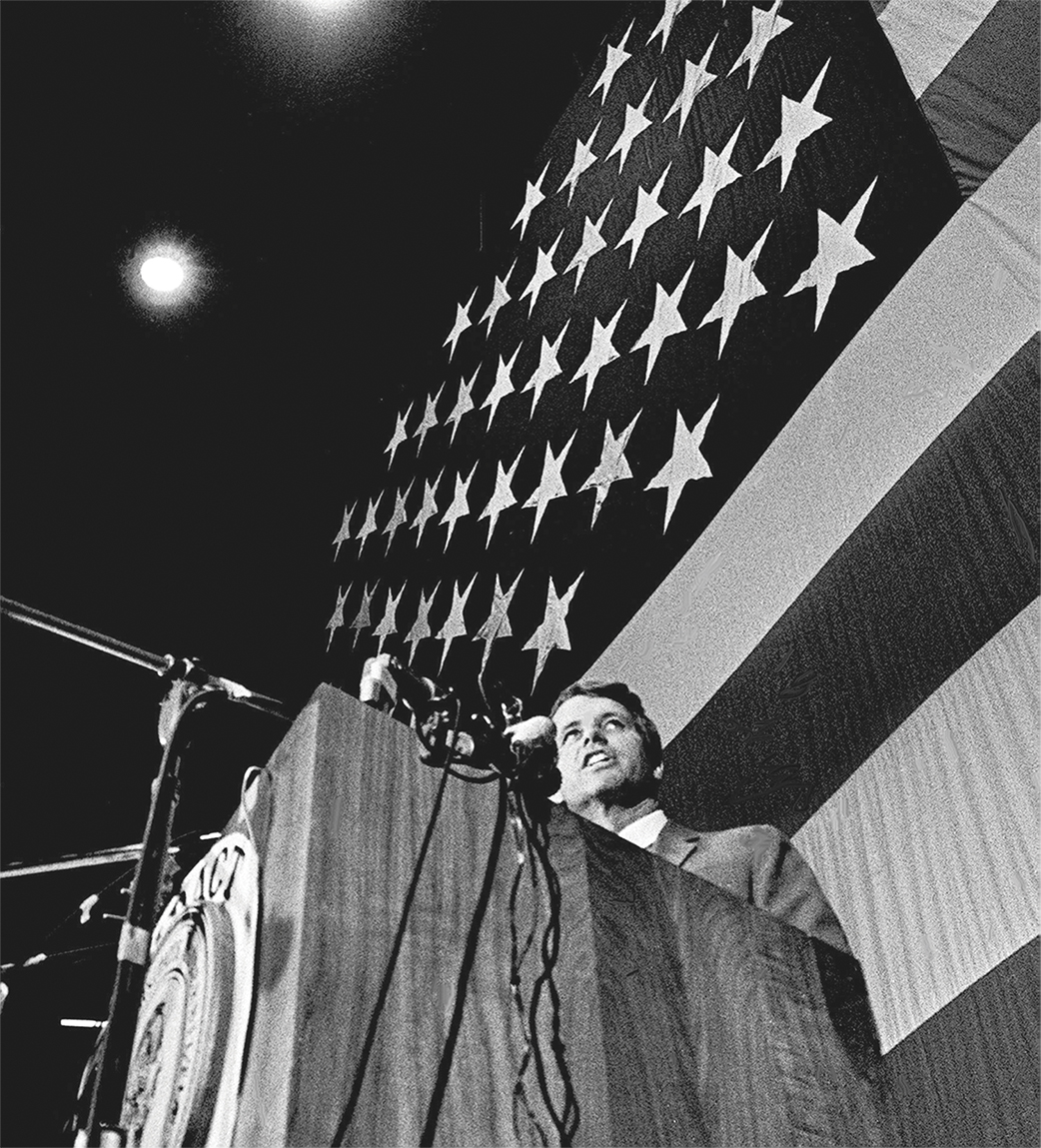 photo of Robert Kennedy at a podium