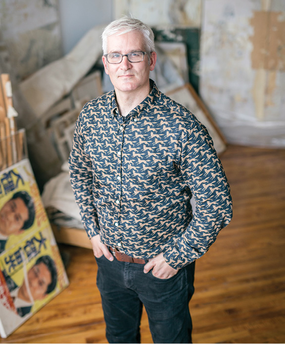 Along with his work as an international strategist with the College Board, Clay Hensley is a visual artist in New York City. (DANIEL DUBOIS)