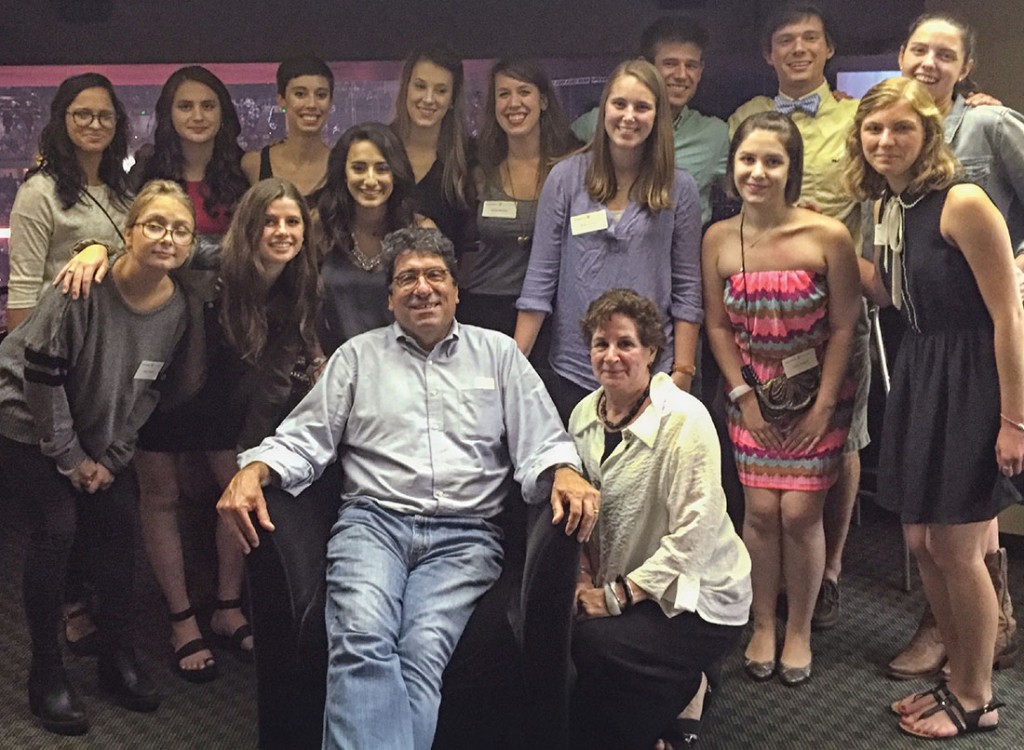 Chancellor Zeppos and his wife, Lydia Howarth, at the concert with the contest winners and their guests