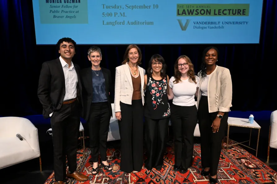 The Lawson Lecture featuring author Monica Guzman takes place in Langford Auditorium. (Vanderbilt University)