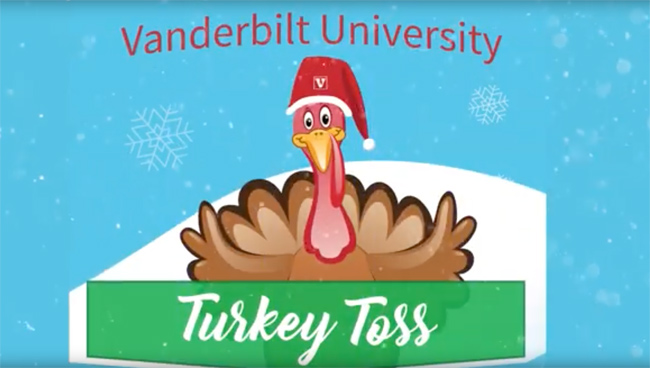 Turkey Toss is an annual Employee Celebration event at Vanderbilt.