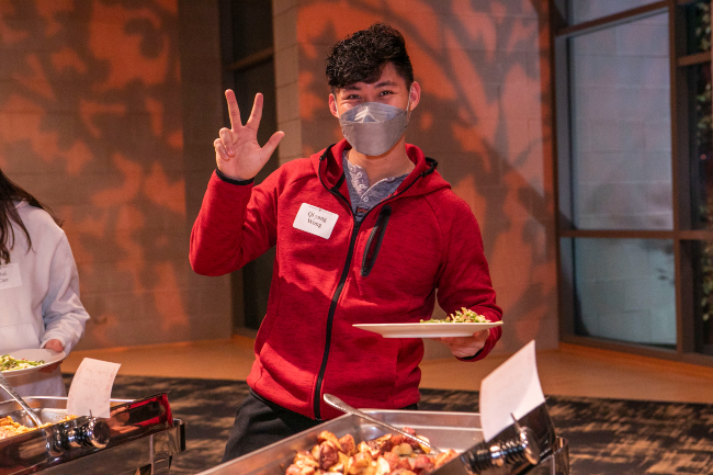 The annual event is for students who remain on campus during the Thanksgiving break.