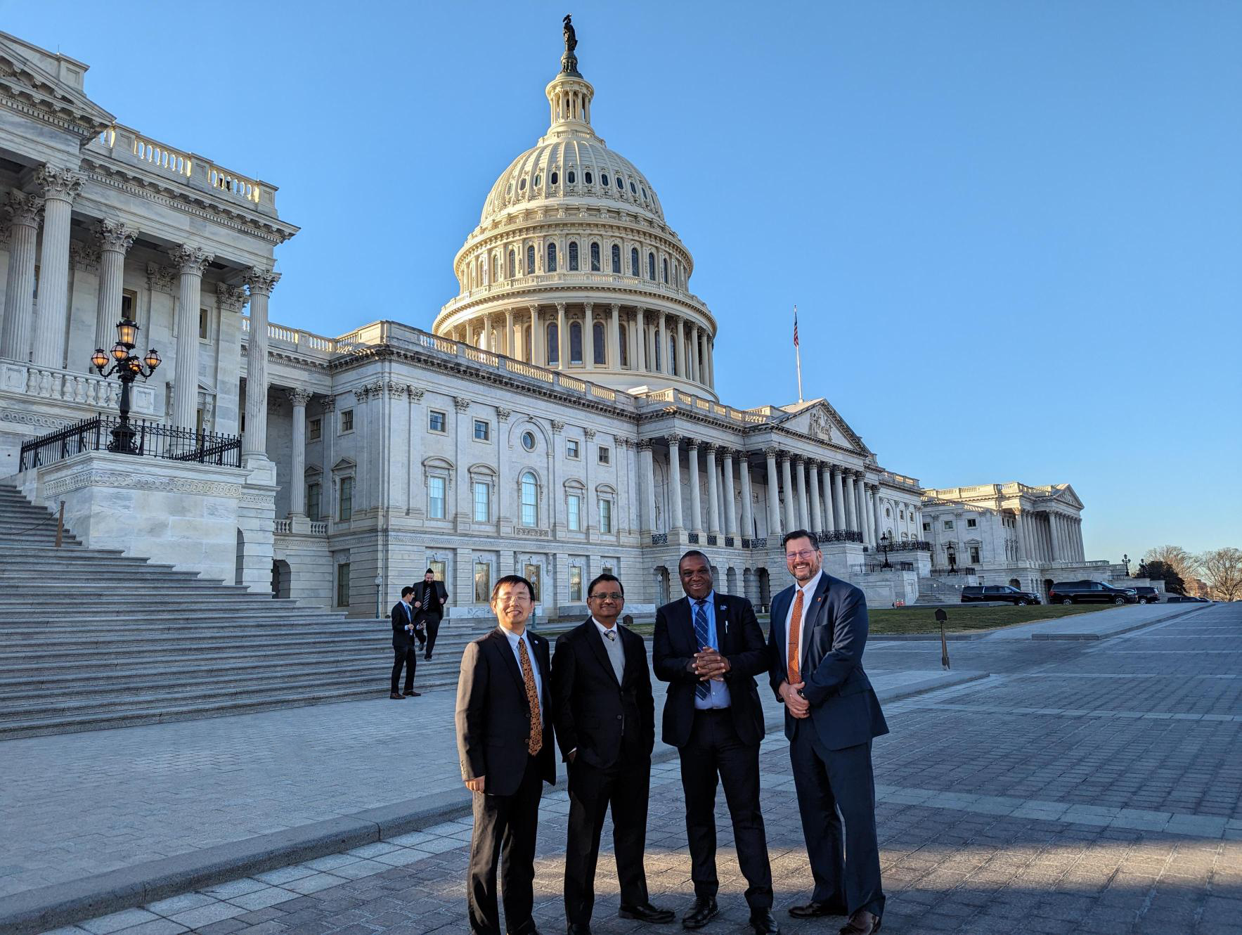 Pictured: Lin Li, Tennessee State University; Krish Roy, Vanderbilt University; Okenwa Okoli, University of Memphis; Matthew Mench, University of Tennessee-Knoxville