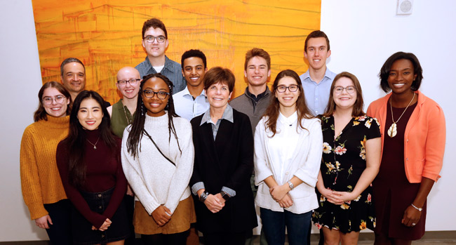 The second-year cohort of the A. James Clark Scholars for 2018-19. (Vanderbilt University)