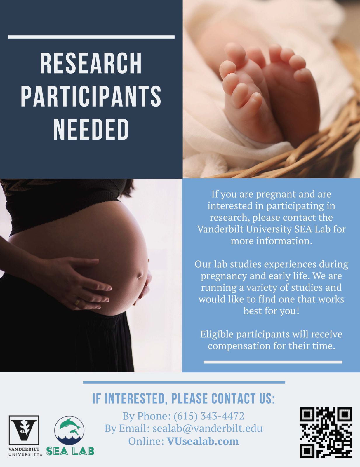 Flyer for SEA Lab study