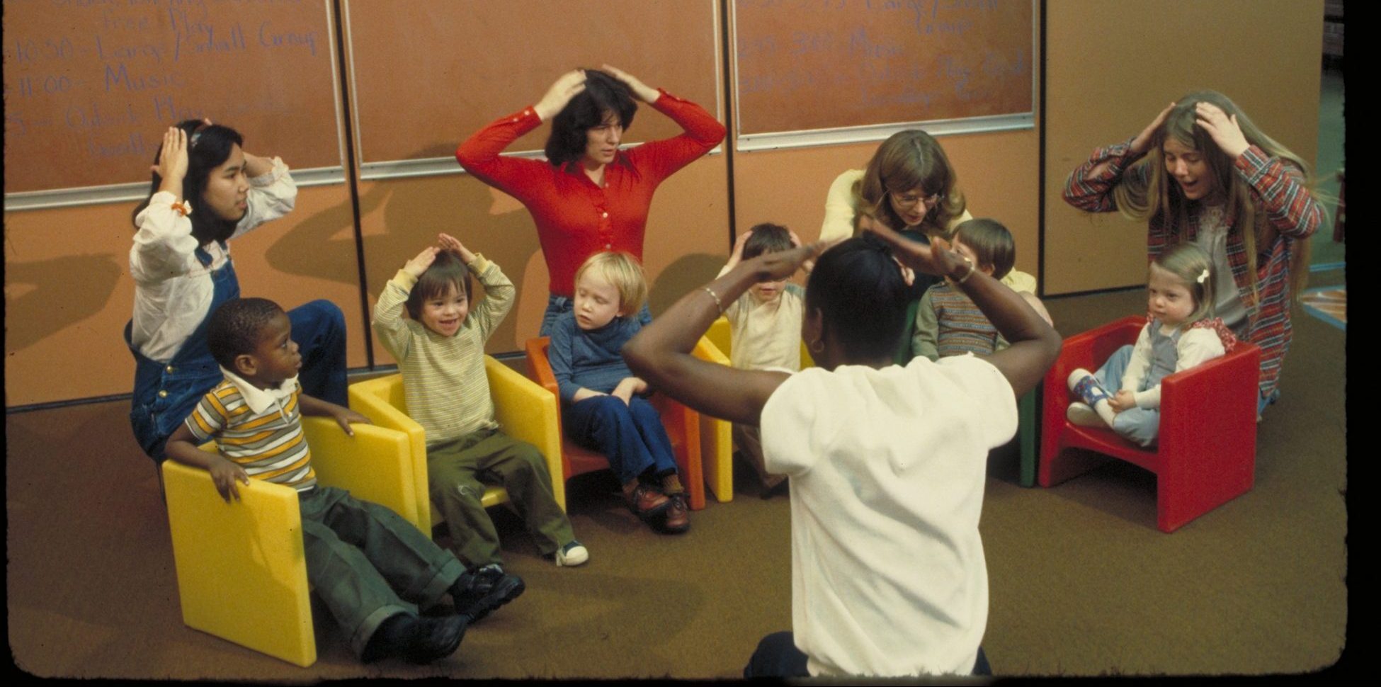 Students sitting on Peabody campus