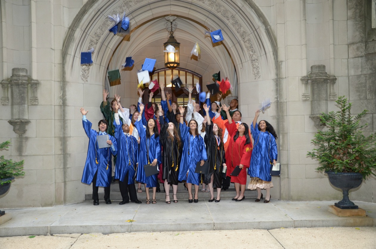 The first graduating class of the School for Science and Math
