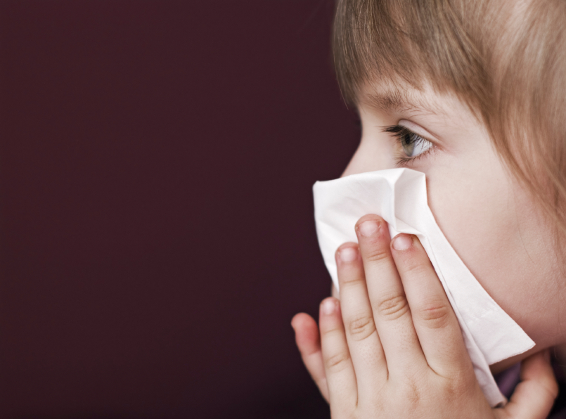 Child with a cold