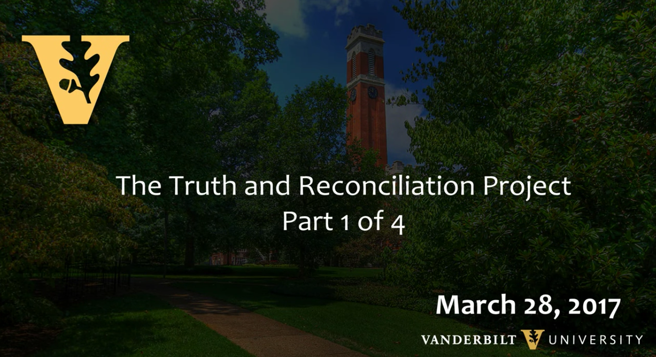 The Truth and Reconciliation Project, Part 1