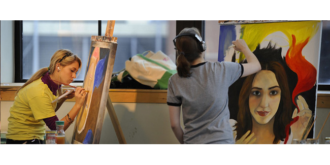 Student artists at work (Vanderbilt University)