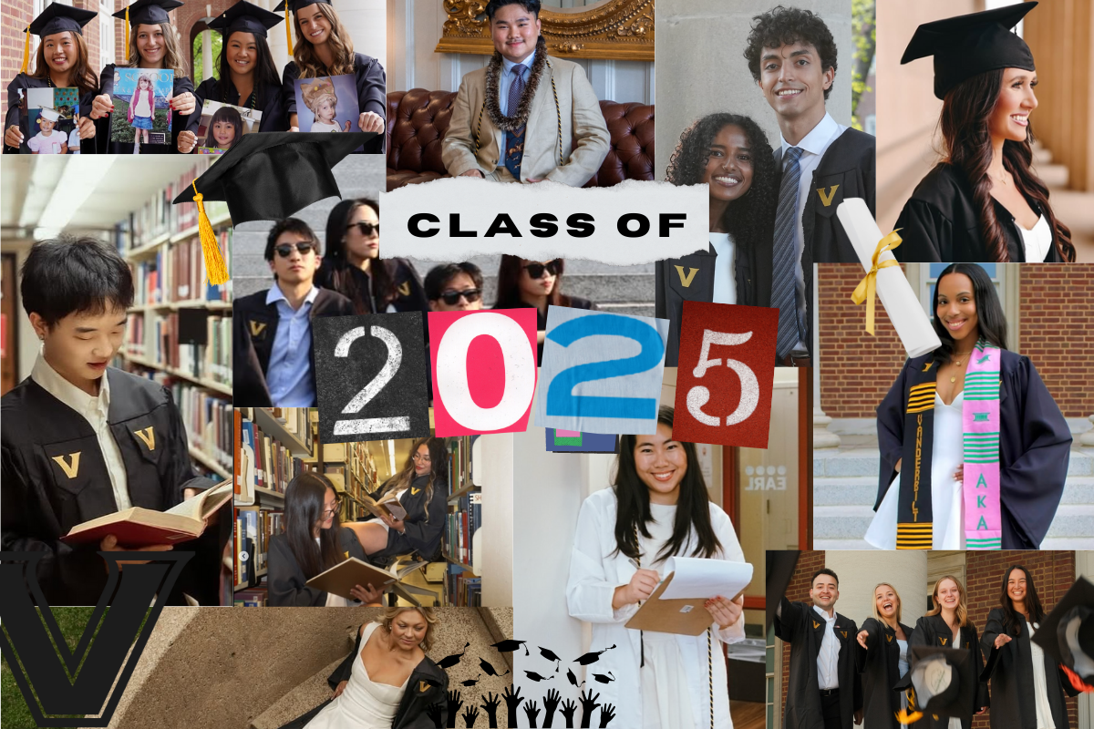 Collage of grad photos of members of the Vanderbilt Class of 2025. 