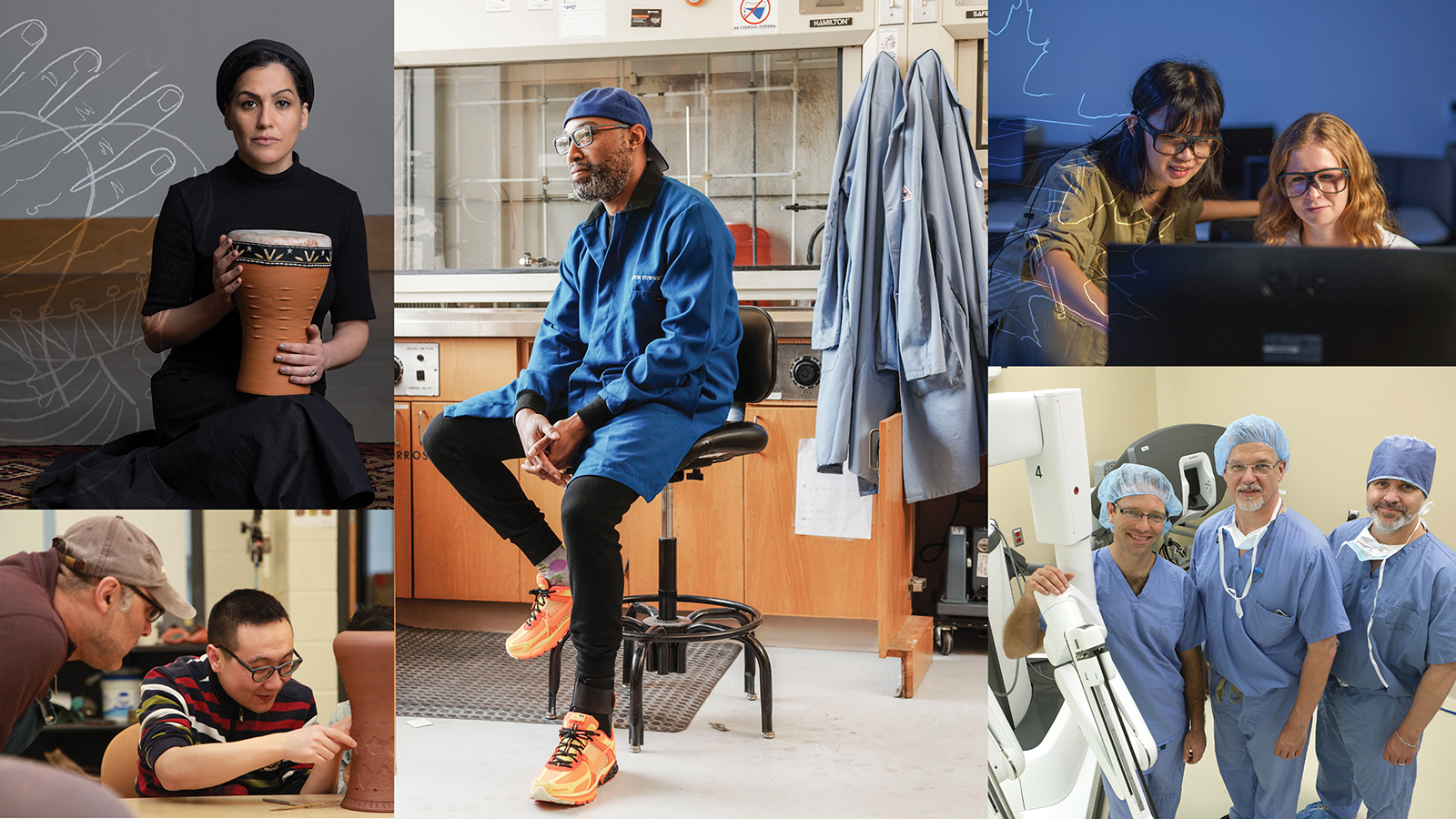 Image Description: Photo collage of various individuals across Vanderbilt's campus.