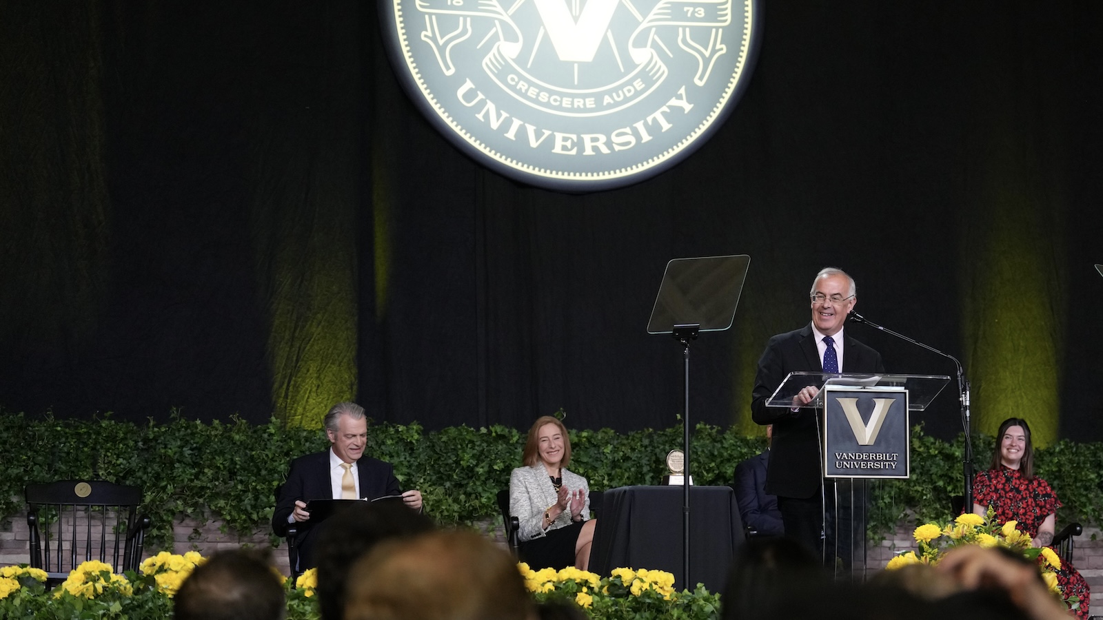 David Brooks gives the 2024 Graduates Day keynote address on May 9.