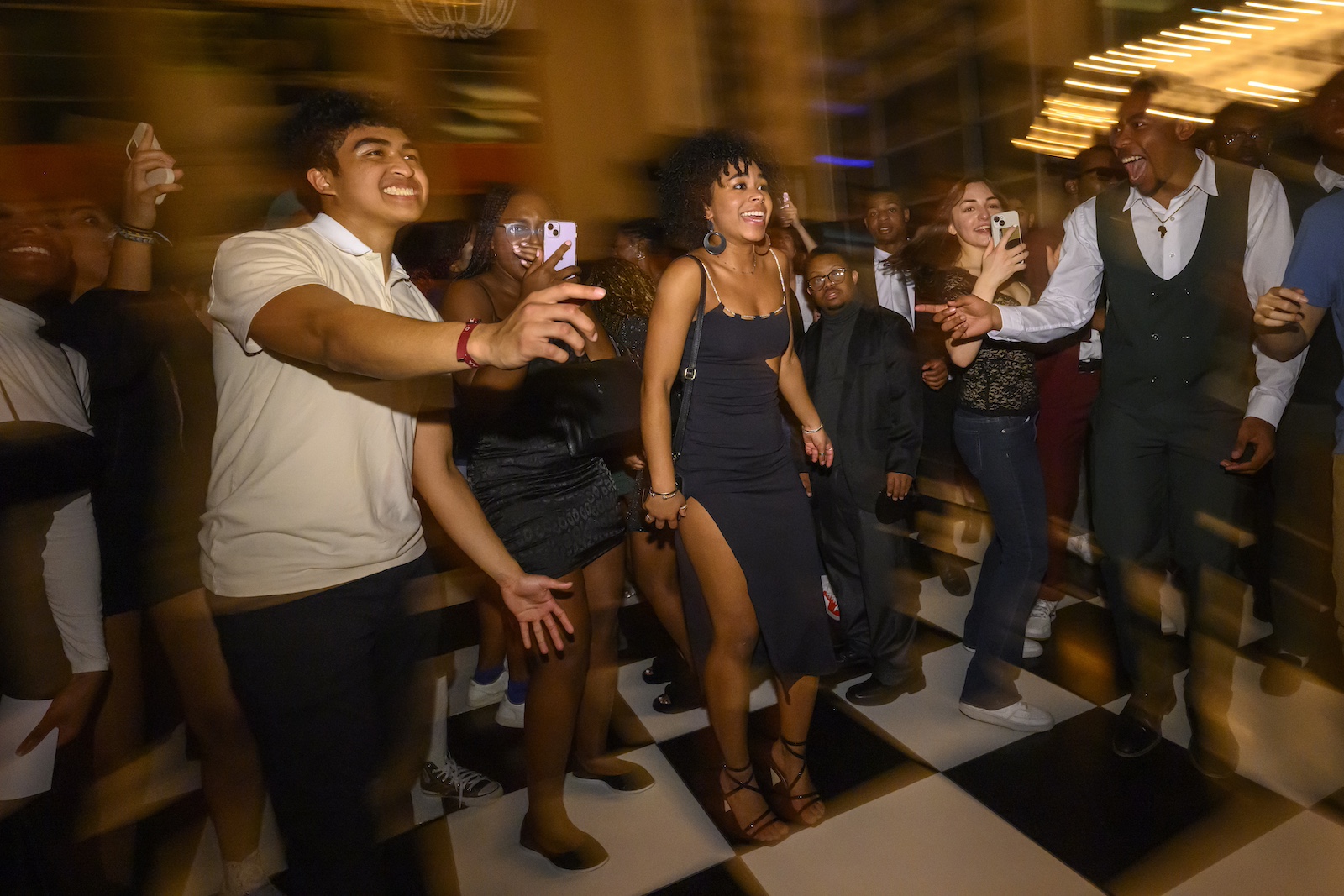 Students dance at the 2024 Commons Ball.