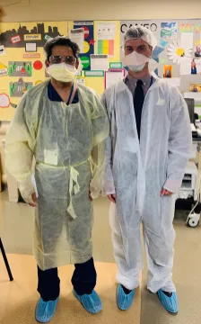 Barnes during his internship with the University of Pittsburgh Medical Center.