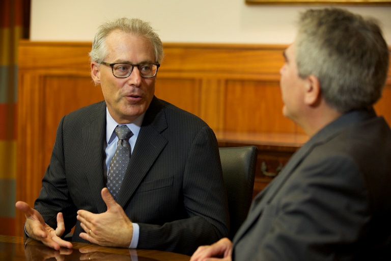 Craig Lewis and Eric Johnson talking