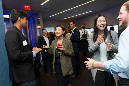 Attendees were able to network and connect during the event.