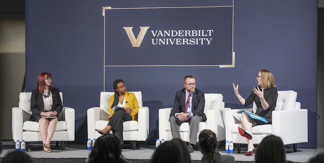 Now More than Ever: Higher Education’s Essential Role in an Age of Disruption. Dean Camilla Benbow introduces panel members to explore explore universities’ responsibilities, impact and potential to catalyze progress in our global society. Moderated by Emily House, MPP’09, executive director of the Tennessee Higher Education Commission and the Tennessee Student Assistance Corporation, and featuring introductions from Peabody College Dean Camilla Benbow, the panel will bring together Vanderbilt University faculty and other distinguished experts across higher education and public policy. Panelists -